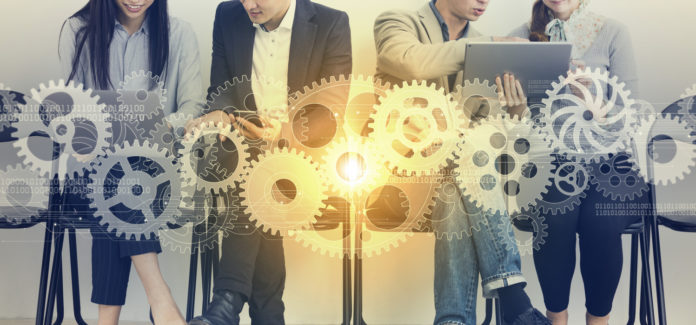 Teamwork of business concept.