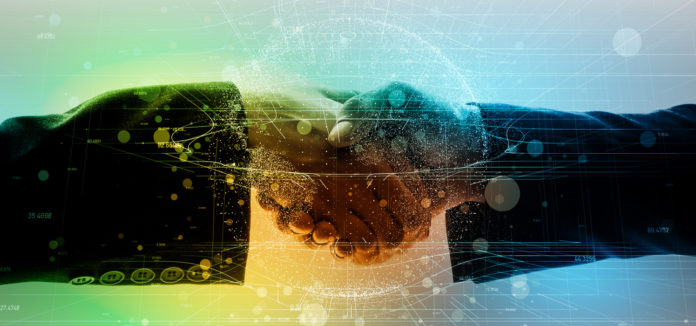 Global business network concept.