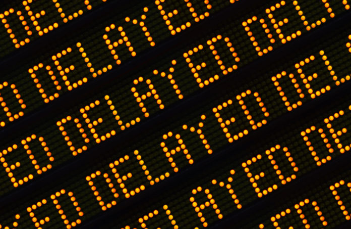 Delayed Sign Closeup