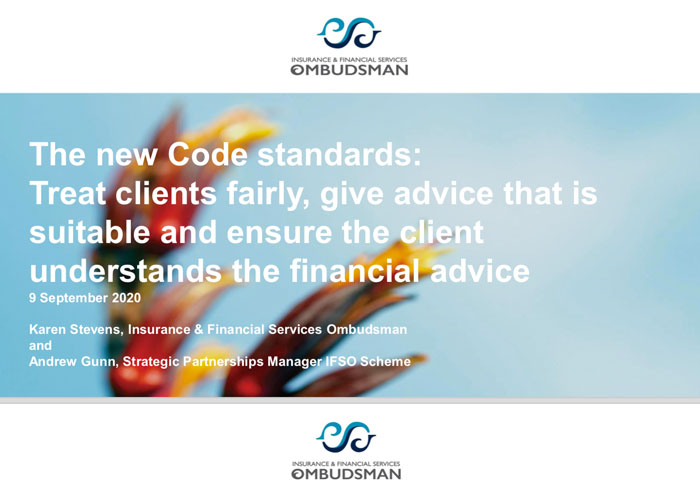 New Zealand insurance ombudsman fair code standards